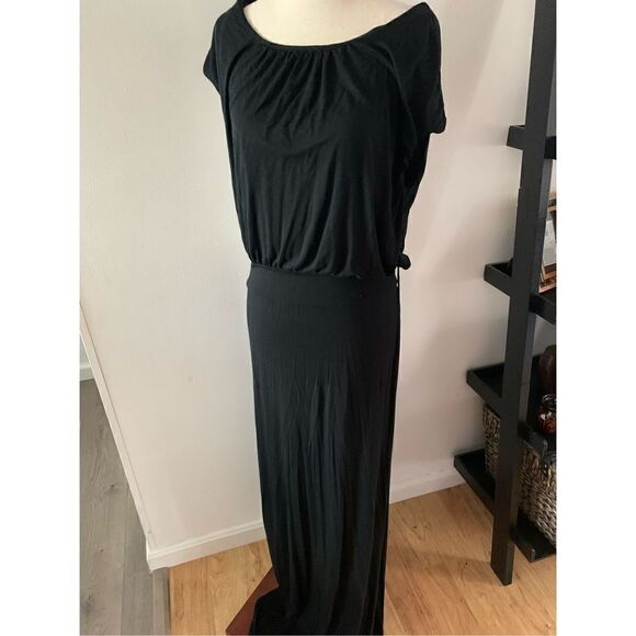 Feliciti and coco black maxi dress long size large - Picture 1 of 5